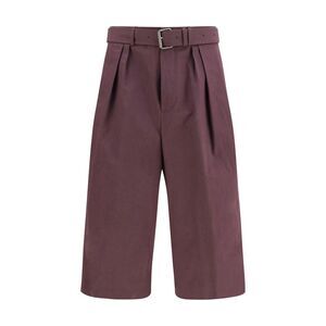 Dries Van Noten Men Cotton Poplin Shorts